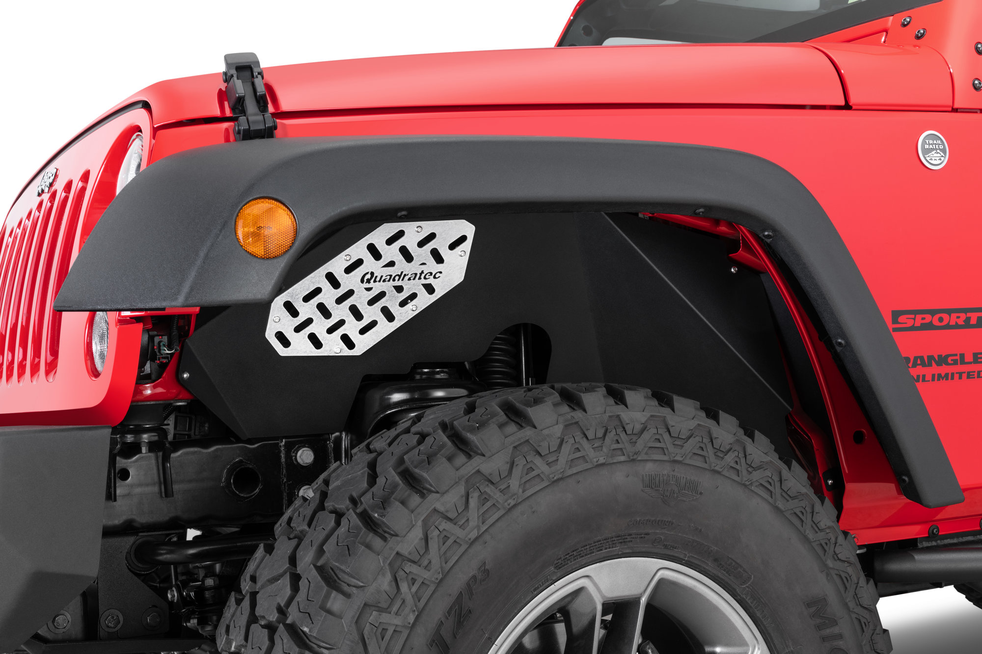 Quadratec Aluminum Inner Fender Liners for 0718 Jeep Wrangler JK